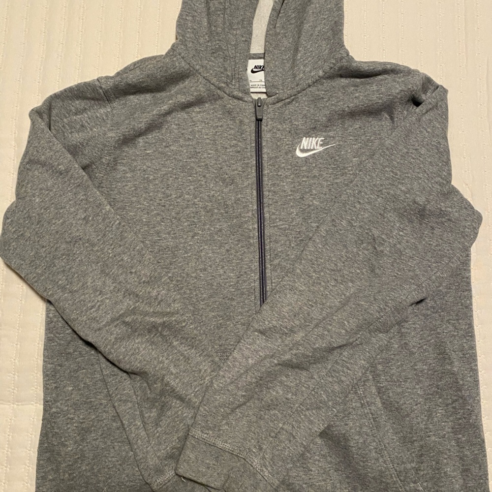 Nike Grey Full Zip Hoodie